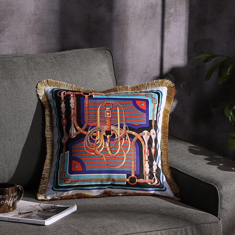 Fransen-Kissen mit doppelseitigem Print – Bild 12 | LuxeStyle