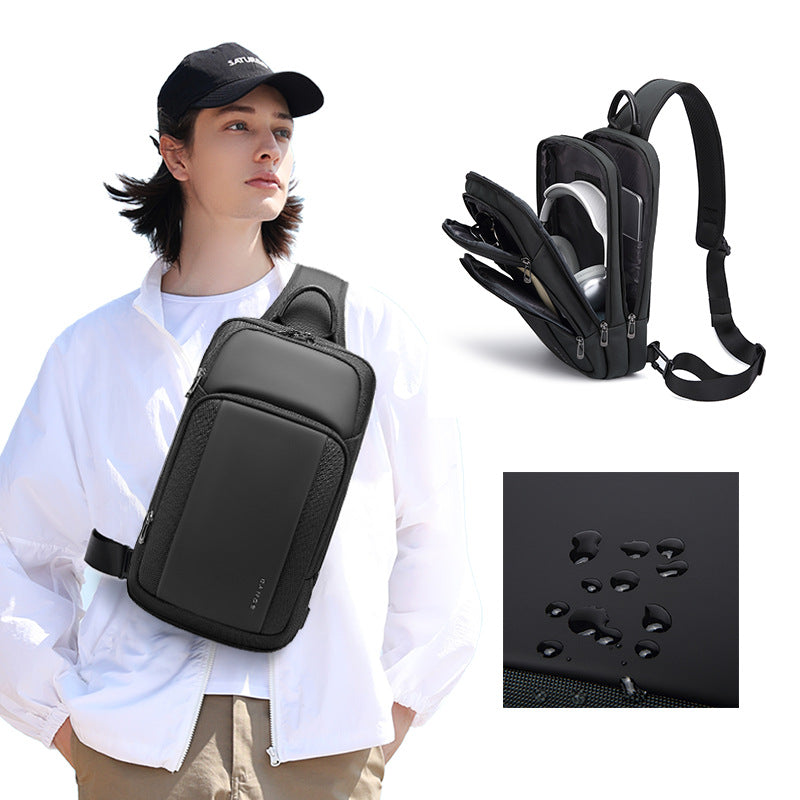 Wasserdichte Freizeit-Brusttasche für Herren