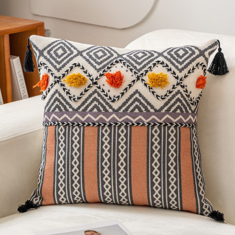 Kissenbezug Ethno-Stil Baumwolle getuftet – Bild 3 | LuxeStyle
