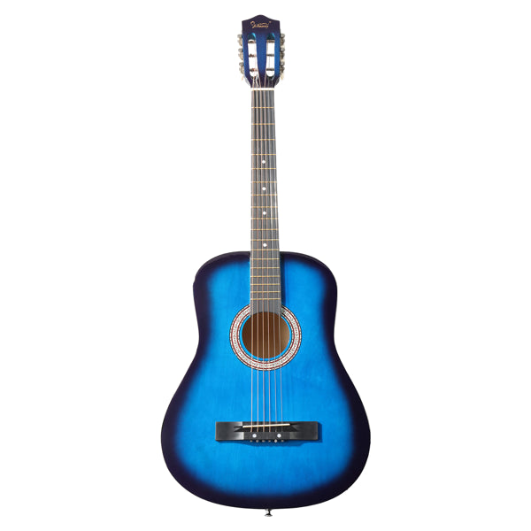 Blau 38-Zoll Akustikgitarre Set