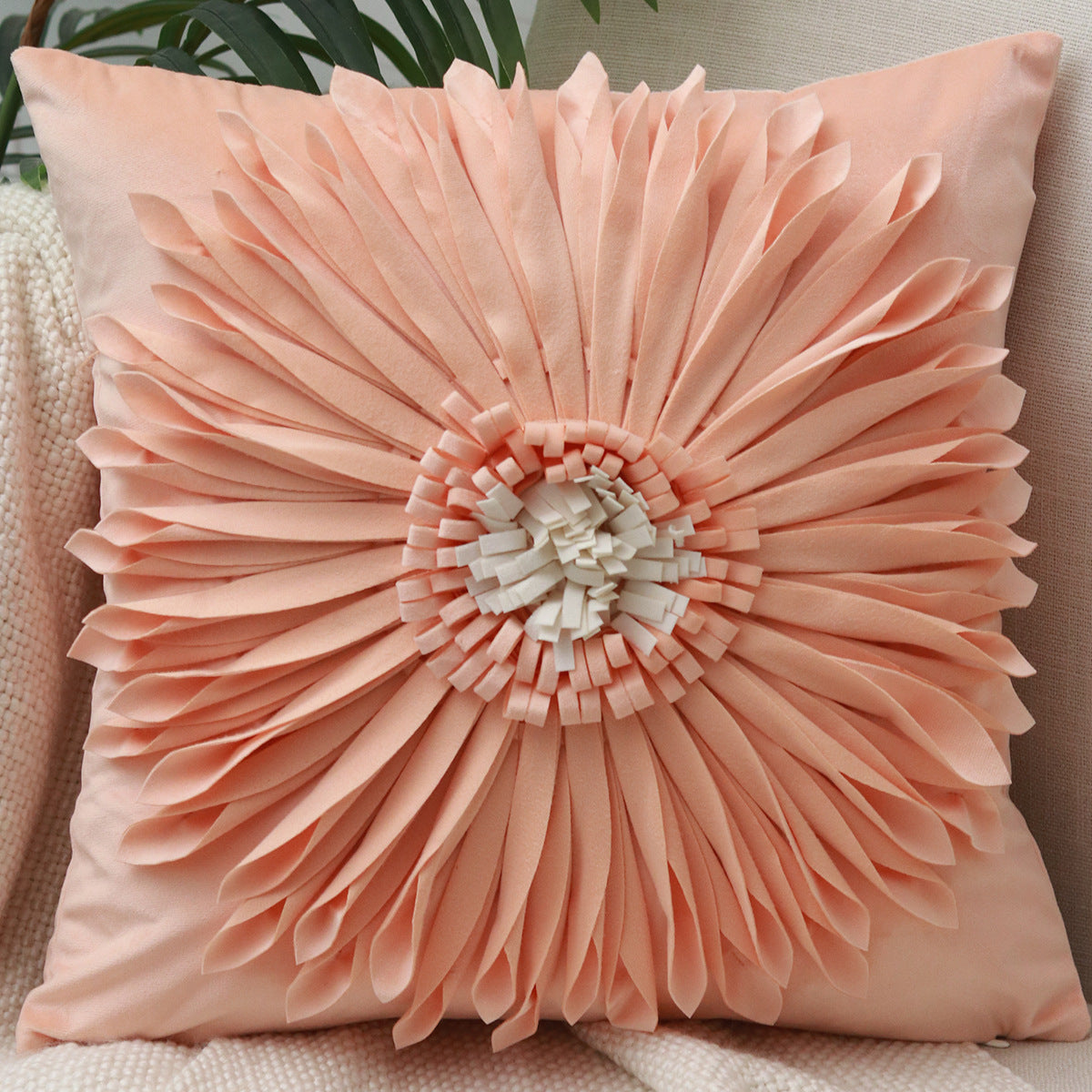 Kissenbezug Chrysantheme, einfarbig