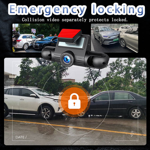 1080P HD-Fahrzeugrekorder mit 4 Kameras, HD-Nachtsicht, Vorne/Hinten/L