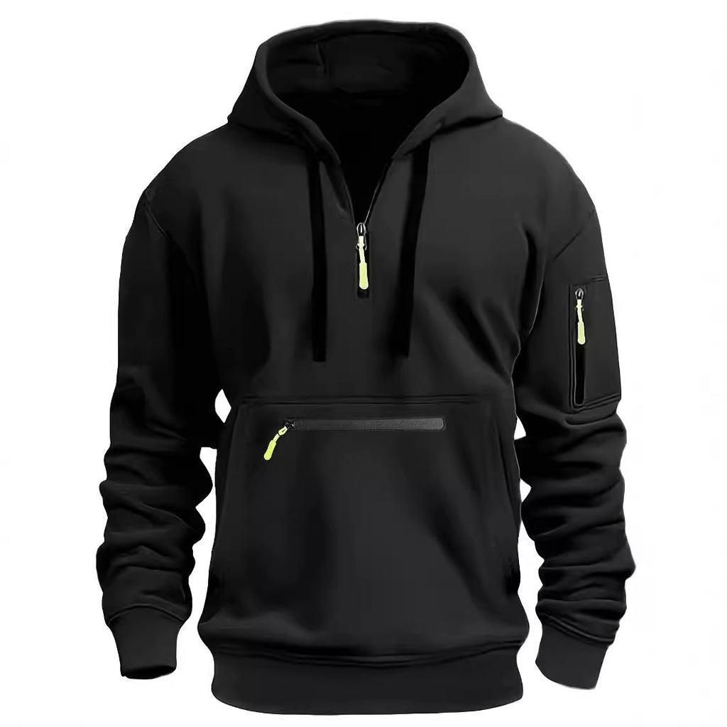 Wasserdichter Kapuzenpullover mit Reissverschluss