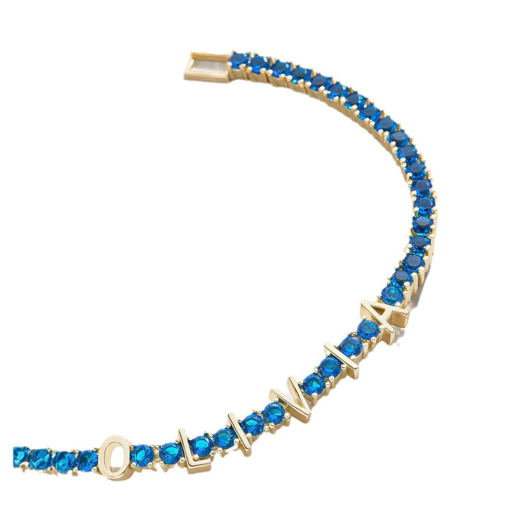 Zirkon-Diamant-Armband kreativ gefasst
