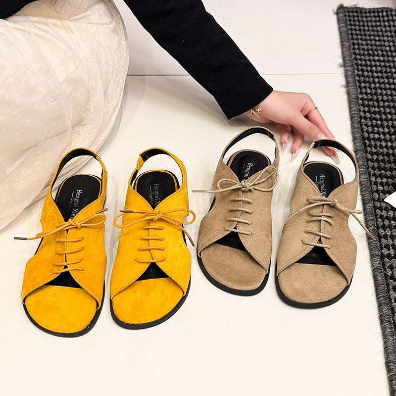 Römische Cut-Out Sandalen mit Schlupfriemen – Strandflips für Damen