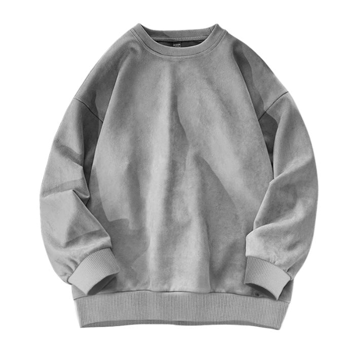 Suede-Fleece Pullover