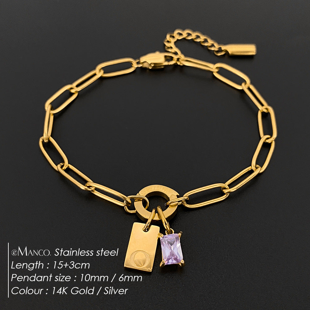 Rhinestone Buchstaben Armband – Bild 10 | LuxeStyle
