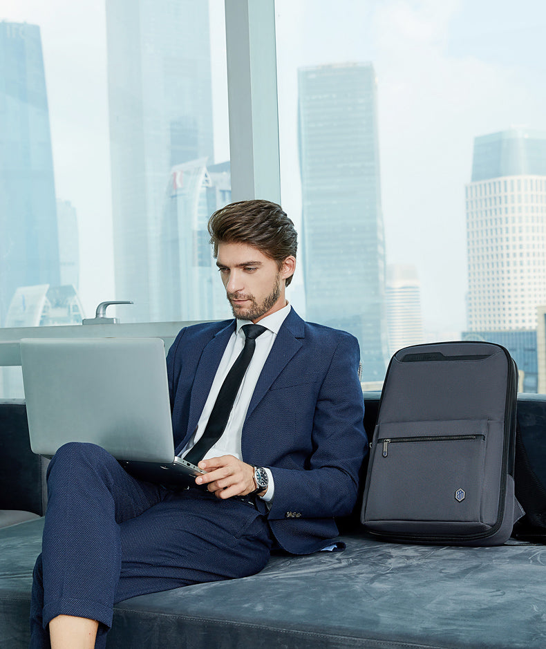 Herren Business Rucksack erweiterbar für Reisen – Bild 5 | LuxeStyle