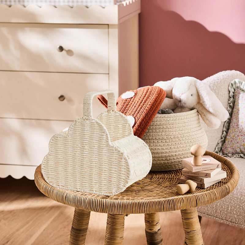 Nordischer Wolken-Korb aus Papierseil – Bild 2 | LuxeStyle