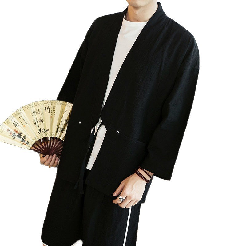 Retro Taoist Robe Zen Jacke für Herren