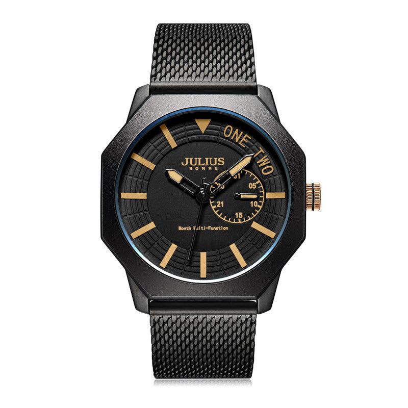 Quarz-Uhr mit 3D-Diamant-Design, wasserdicht – Bild 3 | LuxeStyle