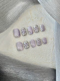 Bucheriti Nagelsticker Kurz Hellviolett | LuxeStyle
