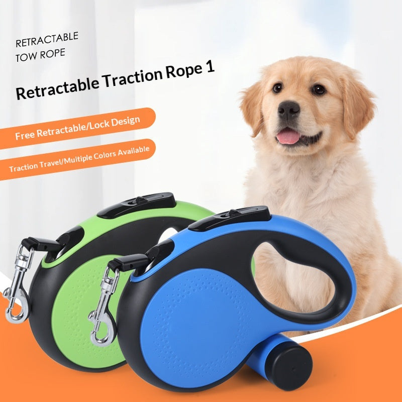 Automatische Roll-Hundeleine mit Kotbeutelhalter