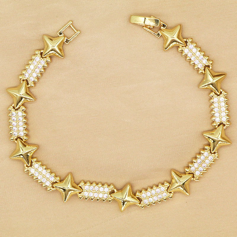 Zirkon Herzblumen Armband – Bild 7 | LuxeStyle