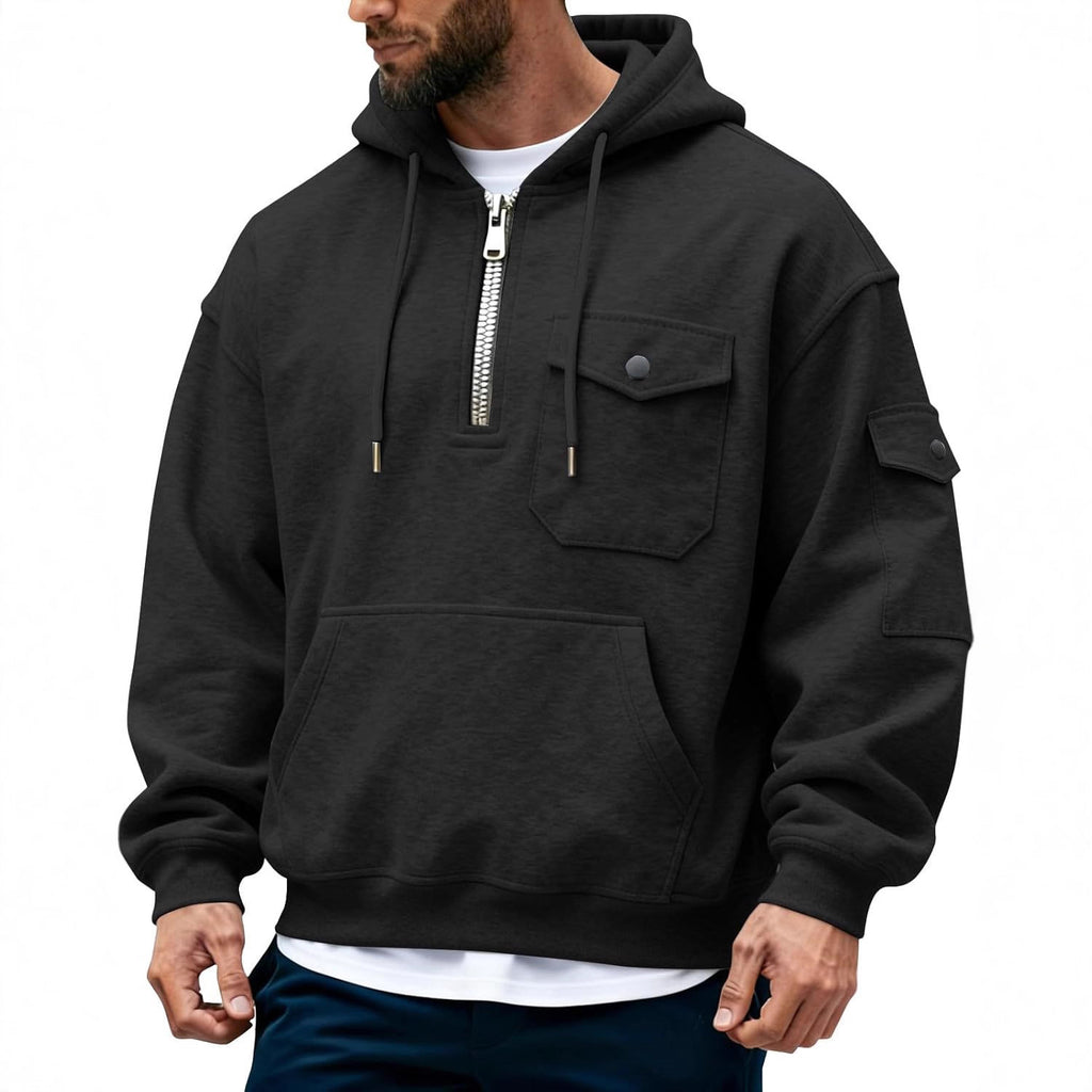 Herren Hooded Longsleeve Jacke – Bild 8 | LuxeStyle