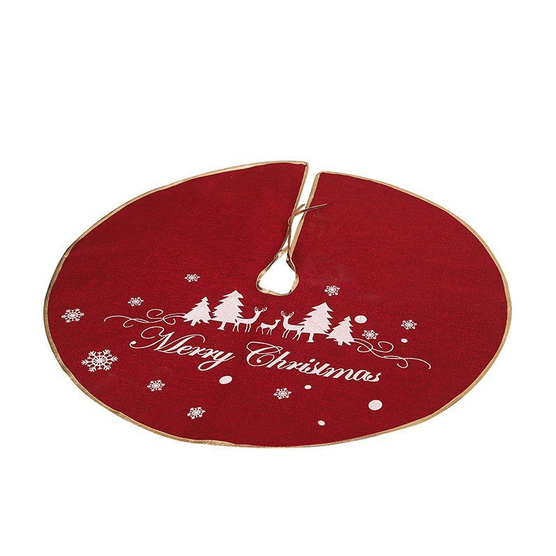 Weihnachtsbaumdecke aus Leinen 98CM – Bild 2 | LuxeStyle