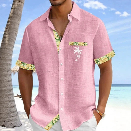 Kurzärmliges Polo-Shirt mit Blumenmuster – Bild 11 | LuxeStyle