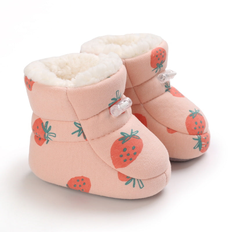 Warme Baby Winterstiefel mit Cartoon-Motiven