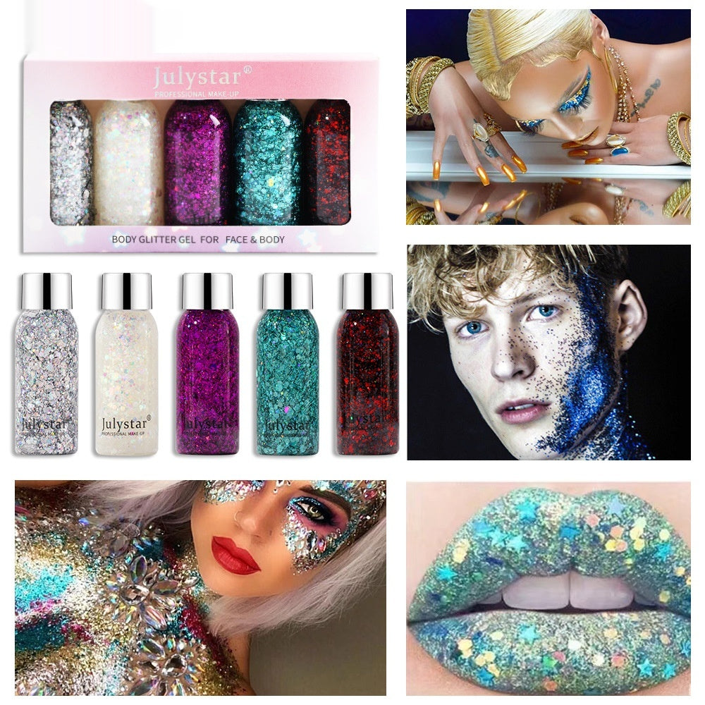 Flüssiger Lidschatten mit blauen Pailletten – Bild 2 | LuxeStyle
