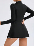 Sportliches Tennis-Kleid mit Reissverschluss