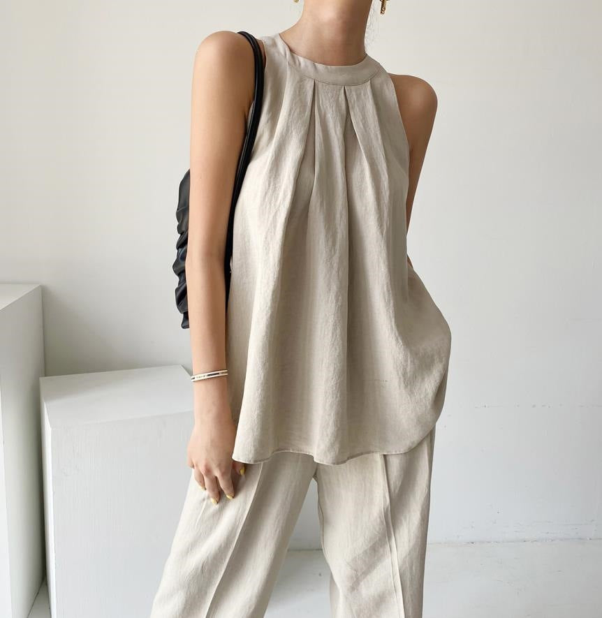 Retro Plissiertes Camisole