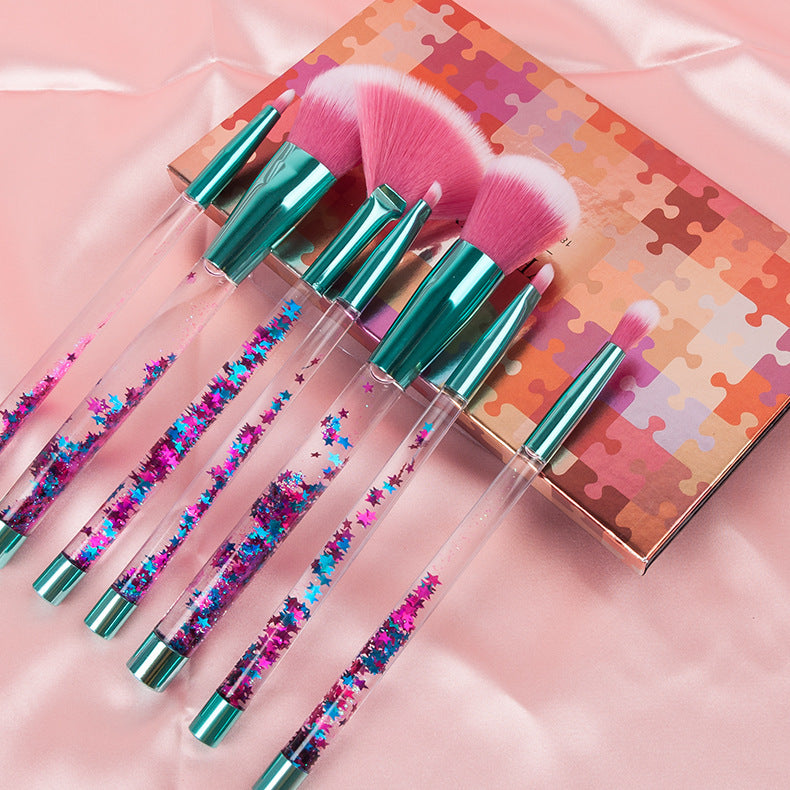 7-teiliges transparentes Make-up Pinselset – Bild 6 | LuxeStyle