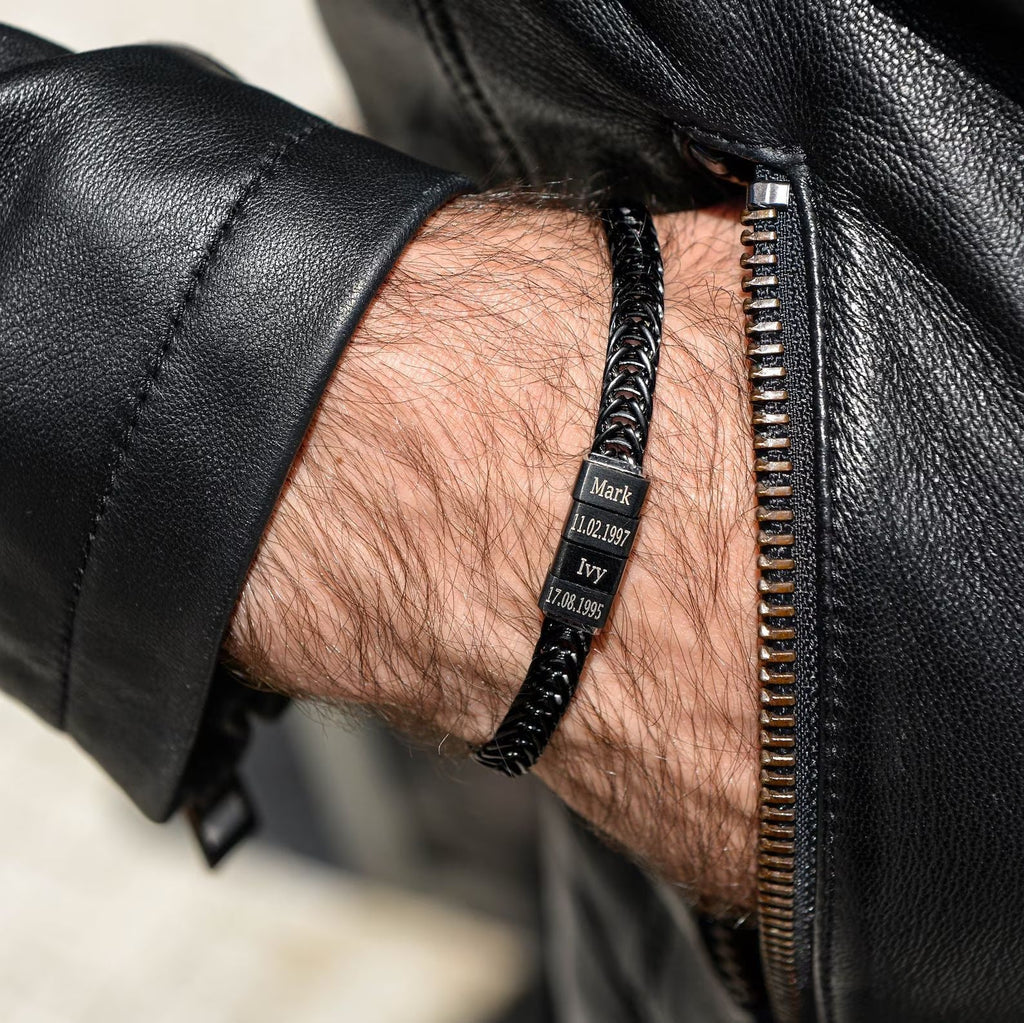 Armband Flaches Quadrat Doppelgeflecht – Bild 1 | LuxeStyle