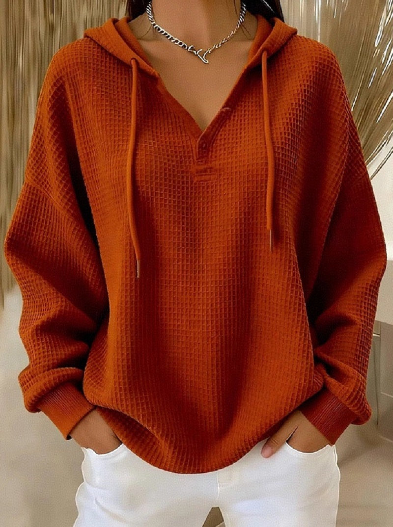 Farbige Hoodie mit Kordelzug