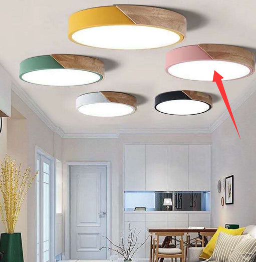 Nordic Macaroon Tischlampe rund