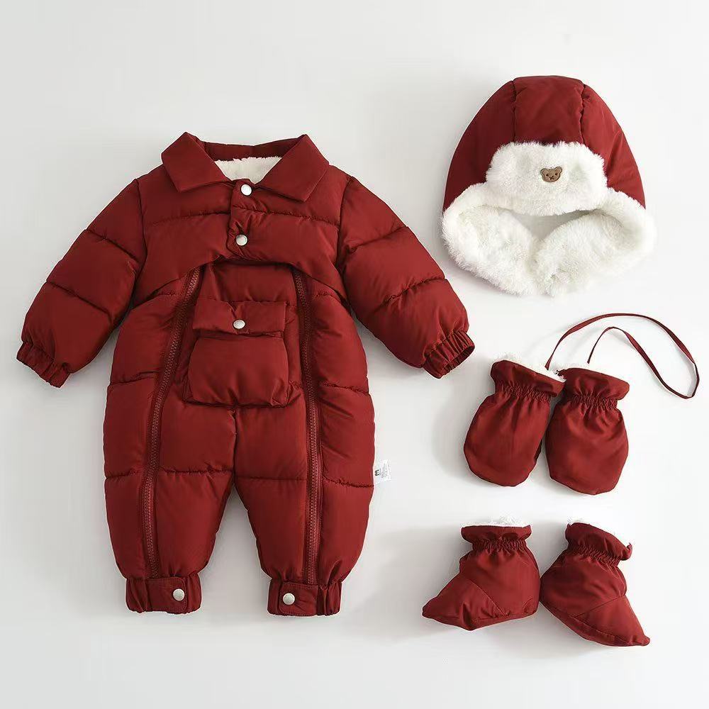 Baumwollgefütterter Strampler für Babys – Bild 2 | LuxeStyle