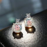 Farbe: Bunte Diamant Ohrstecker