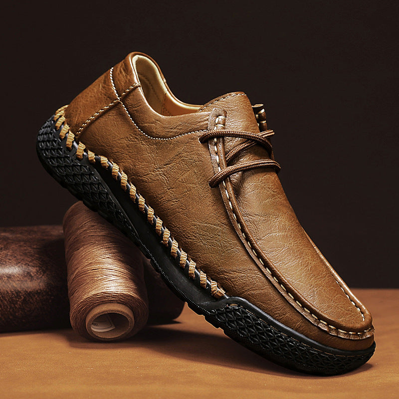 Herren Leder Schnürschuhe Casual – Bild 8 | LuxeStyle