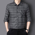 Kaschmirplaid Langarmhemd für Herren – Bild 12 | LuxeStyle