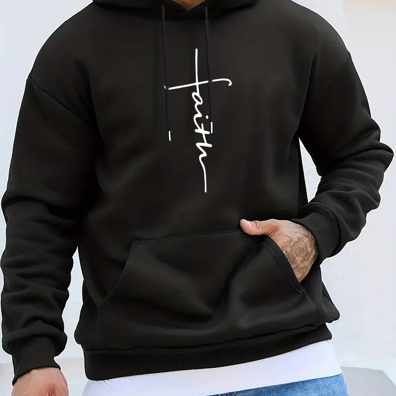 Freizeit-Hoodie mit Kordelzug