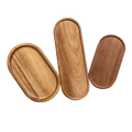 Holz-Tray oval, japanischer Stil