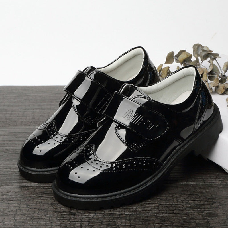 Leder-Halbschuhe für Jungen