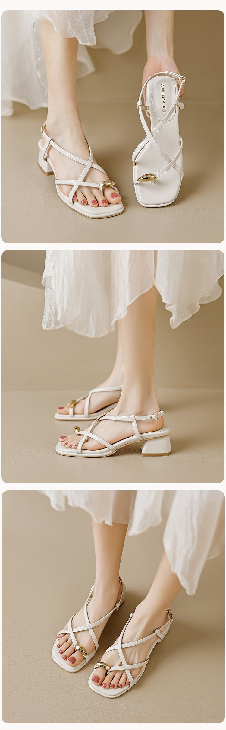 Fairy Style Roman Sandalen mit Schnürung – Bild 5 | LuxeStyle