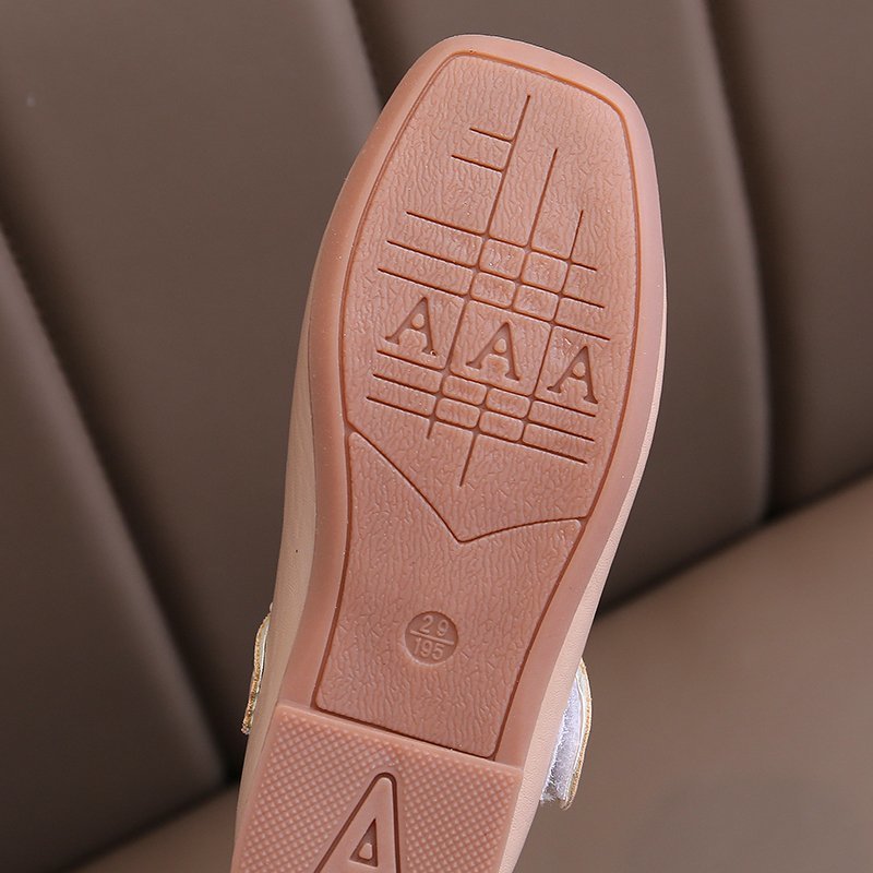 Retro Lederimitat Ballerinas für Mädchen | LuxeStyle