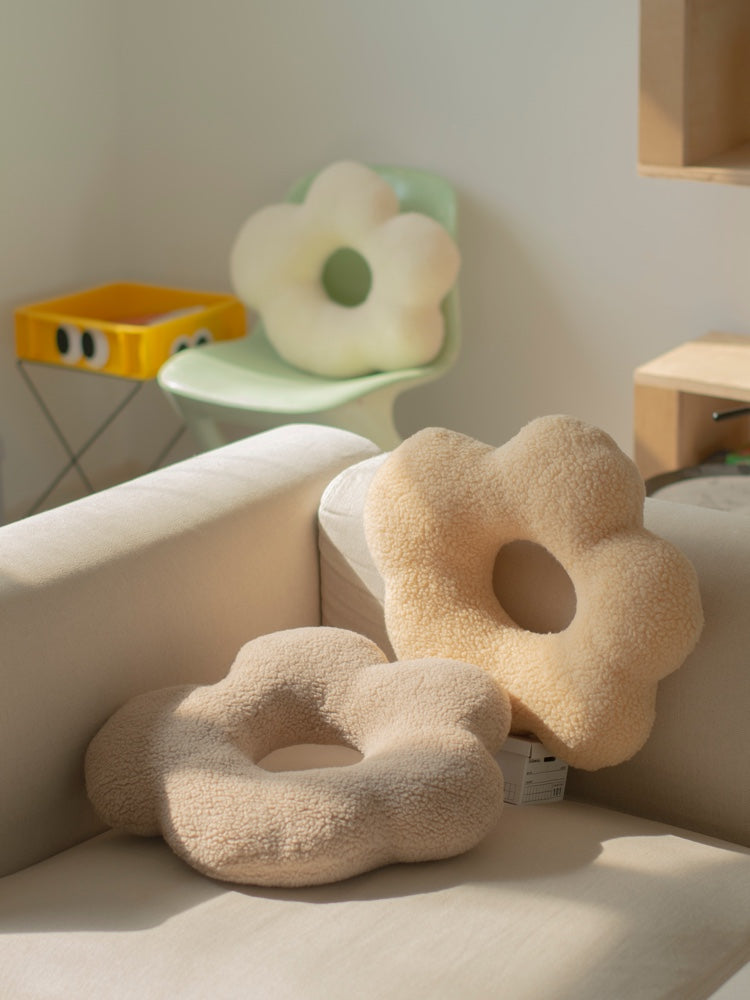 Geometrisches Lamm-Samt Kissen – Bild 5 | LuxeStyle