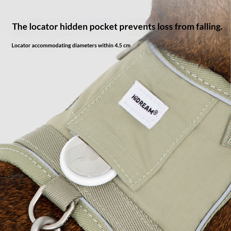 Katzen-Gurt mit Reflektion und GPS-Tasche