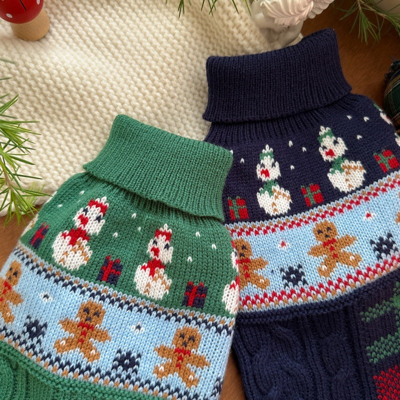 Weihnachts-Pullover für Hund – Schneemann-Design – Bild 3 | LuxeStyle