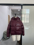 Gefütterte Kurzjacke mit Kapuze – Bild 8 | LuxeStyle