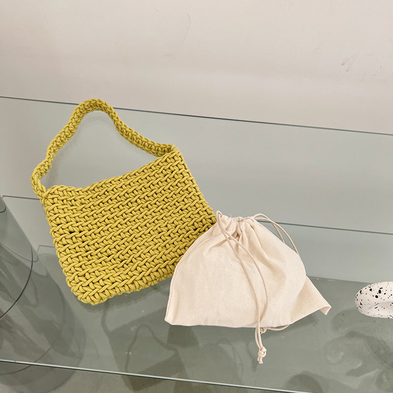 Handgewobene Strand-Umhängetasche – Bild 2 | LuxeStyle