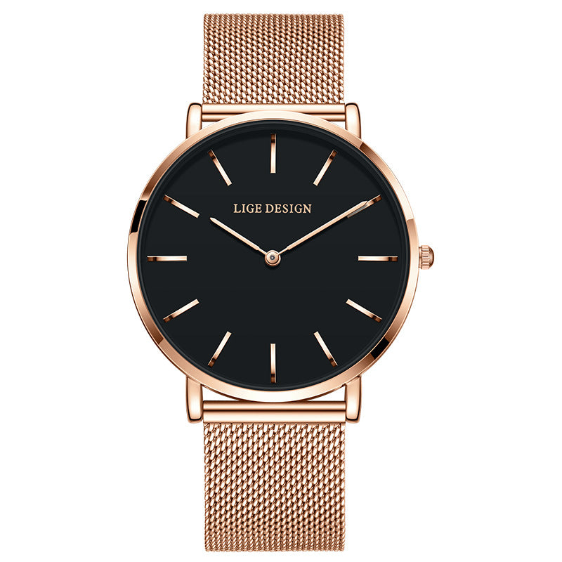 Damen Quarzuhr mit Mesh-Armband – Bild 9 | LuxeStyle