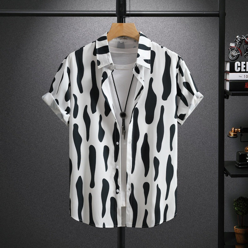 Herren Sommerhemd mit Print – Bild 2 | LuxeStyle