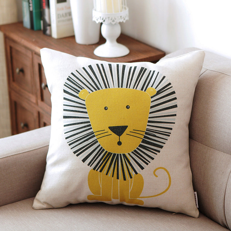 Niedliches Kissen mit Tiermotiven