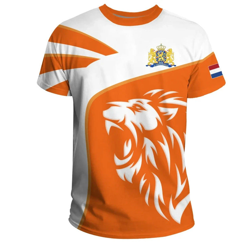 Herren T-Shirt mit Hollandflaggen-Print – Bild 7 | LuxeStyle