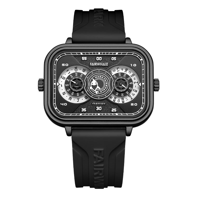 Schwarzes Design-Uhrwerk