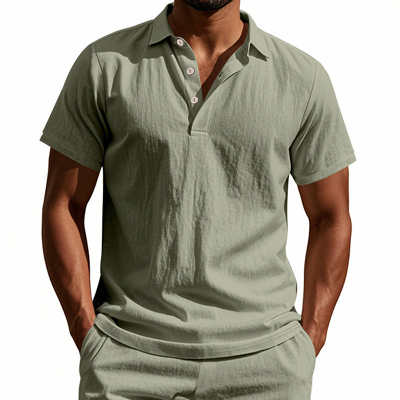Atmungsaktives Leinen Polo-Shirt für Herren – Bild 3 | LuxeStyle