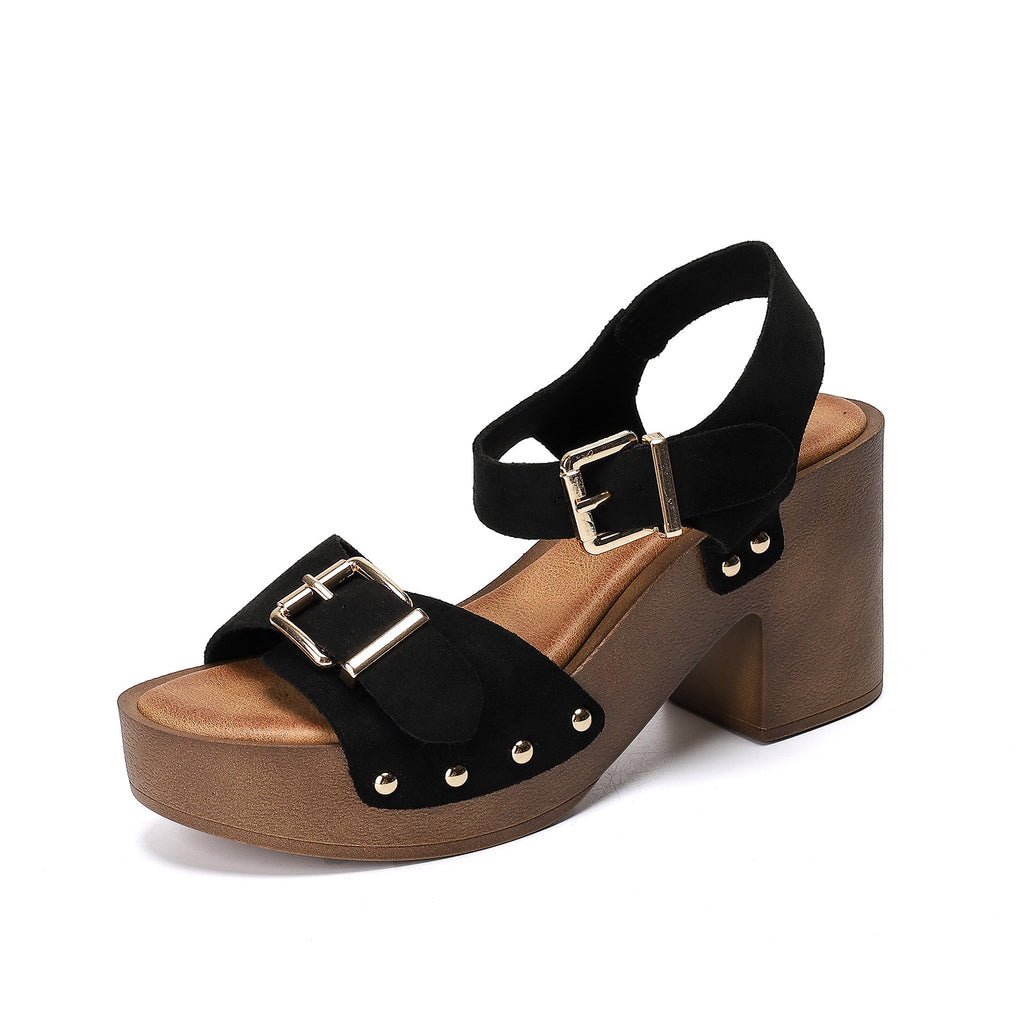 Plateau-Sandalen mit Riemchen und Schnalle – Bild 1 | LuxeStyle